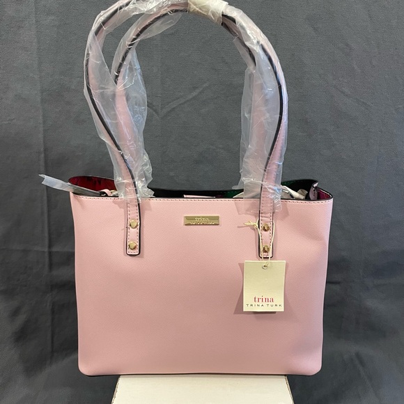 Trina Turk Blush Pink Tote Bag - Picture 1 of 8